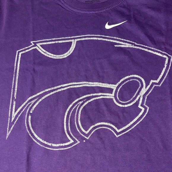 Nike KSU Kansas State University Wildcats Purple Short Sleeve Tee - Picture 2 of 9
